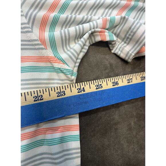 Straight Down Golf Performance Polo Shirt Striped Los Cabos Quivira Golf Club xl - Picture 5 of 6